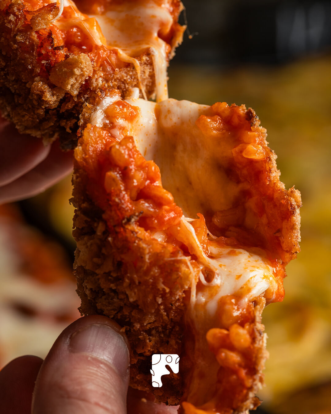 Supplì con filo di mozzarella